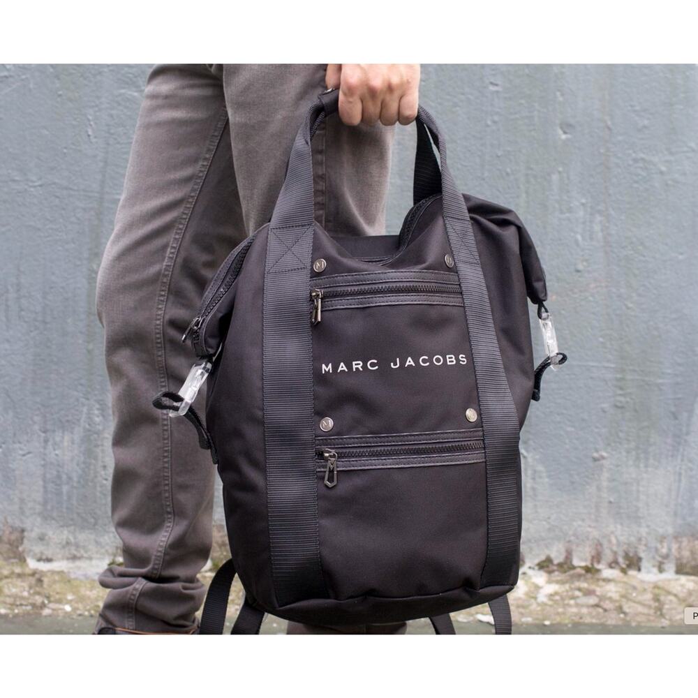 Marc Jacobs Men's Black Nylon Backpack Tote